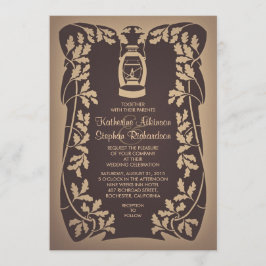 Invitación a la boda rústica de los arrenales