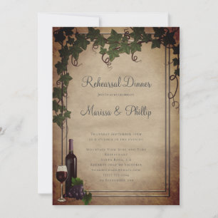 Invitación a la Boda Rústica de Vineyard
