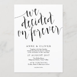 Invitación a la boda rústica | Decidimos por siemp