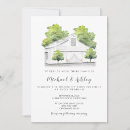 Invitación a la boda rústica en el campo de los gr