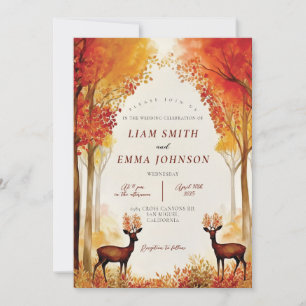 Invitación a la boda rústica en otoño por el paisa