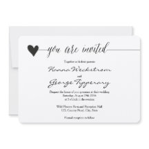 Invitación a la boda rustica Kraft, caligrafía car