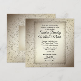 Invitación a la boda rústica Purpurina