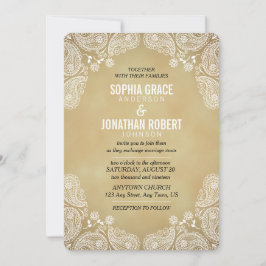 Invitación a la boda rústica que le doy a Drawn Pa