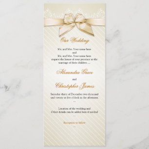 Invitación a la boda S4 para bandas de oro de cint