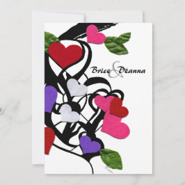 Invitación a la boda sentida por el corazón