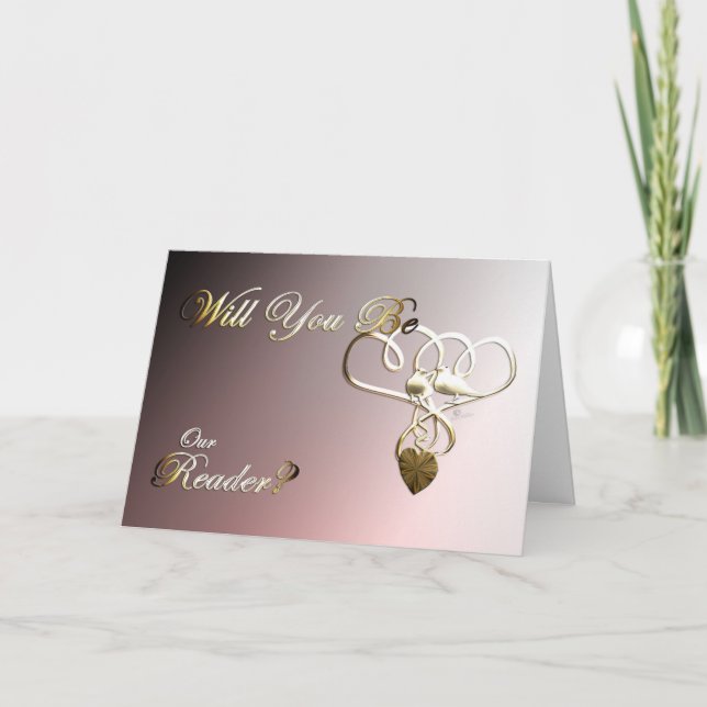 Invitación a la boda Sería mi petición de lector (Anverso)