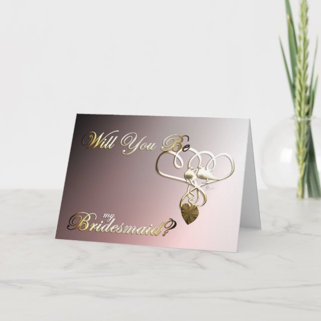 Invitación a la boda Serías mi dama de honor (Anverso)