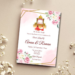 Invitación a la boda sij Invitación a la boda pany