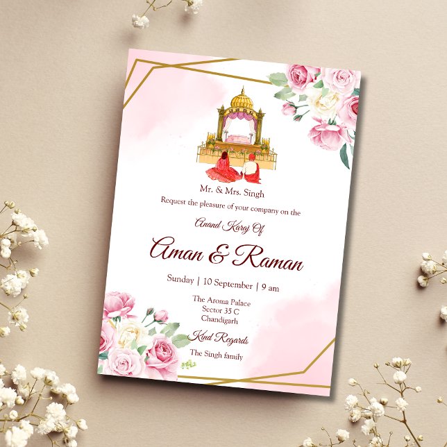 Invitación a la boda sij Invitación a la boda pany (Subido por el creador)