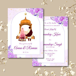 Invitación a la boda sij Invitación a la boda punj