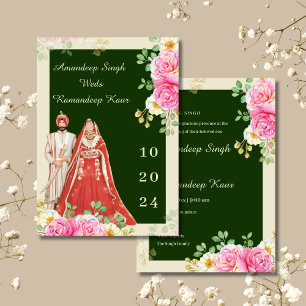 Invitación a la boda sij Invitación a la boda punj