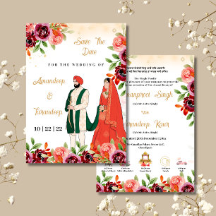 Invitación a la boda sij Invitación a la boda punj