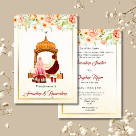 Invitación a la boda sij Invitación a la boda punj