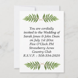 Invitación a la boda simple