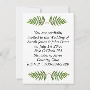 Invitación a la boda simple