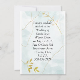 Invitación a la boda simple