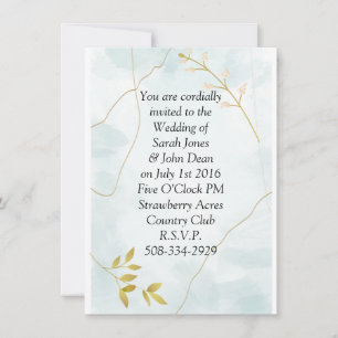 Invitación a la boda simple