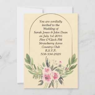 Invitación a la boda simple