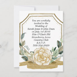 Invitación a la boda simple