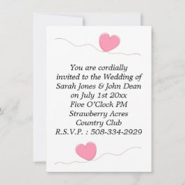 Invitación a la boda simple