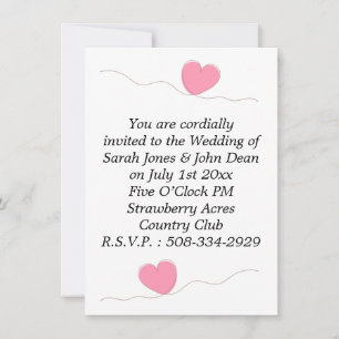 Invitación a la boda simple