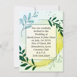 Invitación a la boda simple