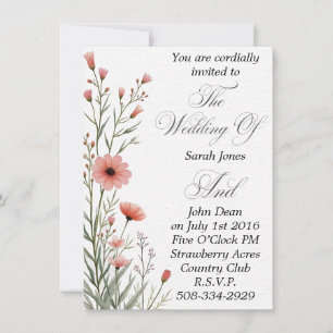 Invitación a la boda simple