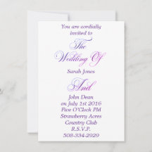 Invitación a la boda simple