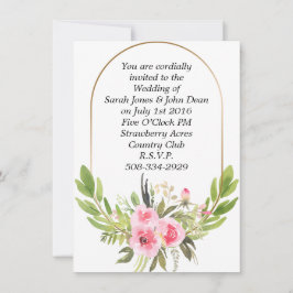 Invitación a la boda simple