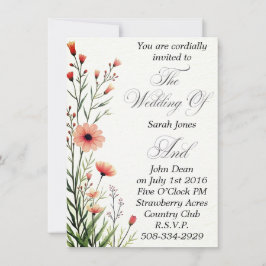 Invitación a la boda simple