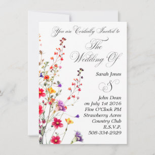 Invitación a la boda simple