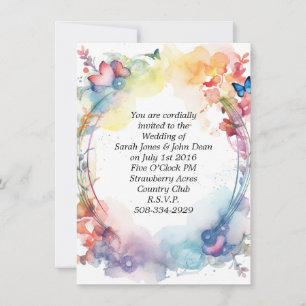 Invitación a la boda simple