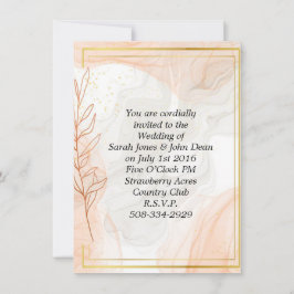 Invitación a la boda simple