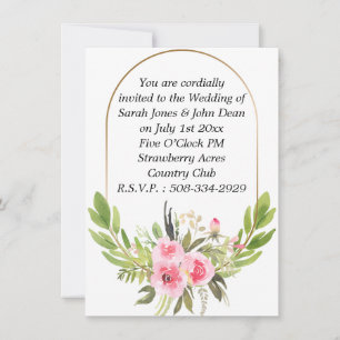 Invitación a la boda simple