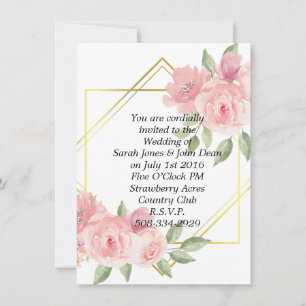 Invitación a la boda simple