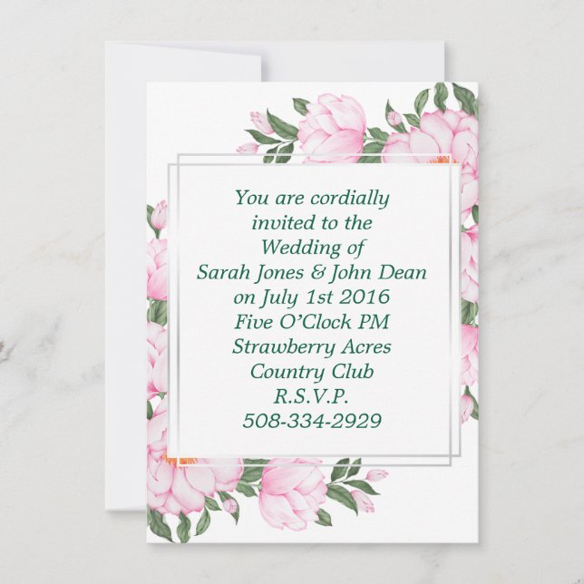 Invitación a la boda simple