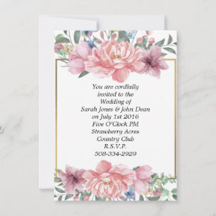 Invitación a la boda simple