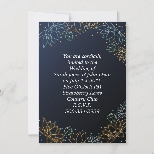 Invitación a la boda simple