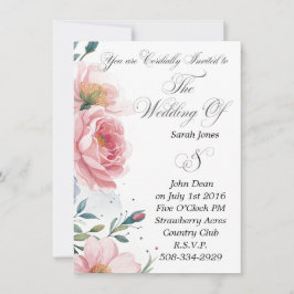 Invitación a la boda simple