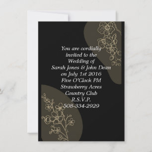 Invitación a la boda simple