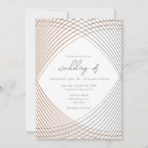 Invitación a la boda simple y elegante