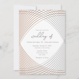 Invitación a la boda simple y elegante