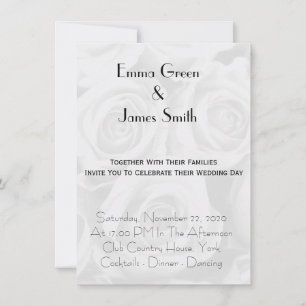 Invitación a la boda simple y elegante personaliza