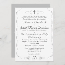 Invitación a la boda simplemente católica