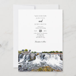 Invitación a la boda Sioux Falls Waterfall