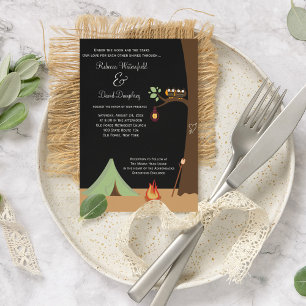Invitación a la boda sobre el tema de la naturalez