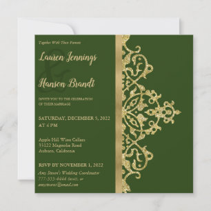 Invitación a la Boda Splashy Gold Elegance