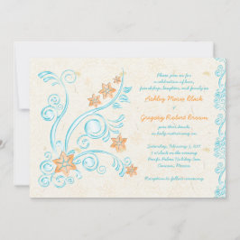 Invitación a la boda Starfish and Water Destinatio