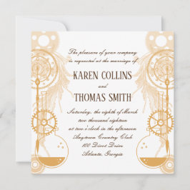 Invitación a la boda Steampunk